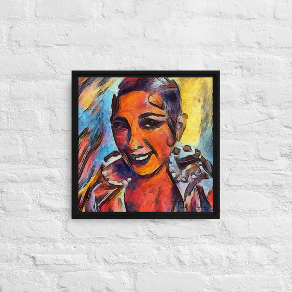 The Bronze Venus - Framed canvas