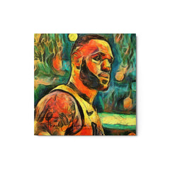 King James in the Garden of Myth & Legend - Metal print