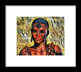 Portrait of an Amazon - Framed Print