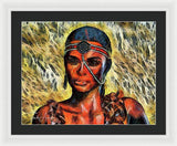 Portrait of an Amazon - Framed Print