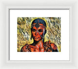 Portrait of an Amazon - Framed Print