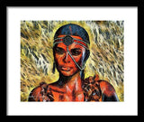 Portrait of an Amazon - Framed Print