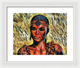 Portrait of an Amazon - Framed Print