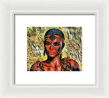 Portrait of an Amazon - Framed Print