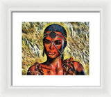 Portrait of an Amazon - Framed Print