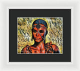 Portrait of an Amazon - Framed Print