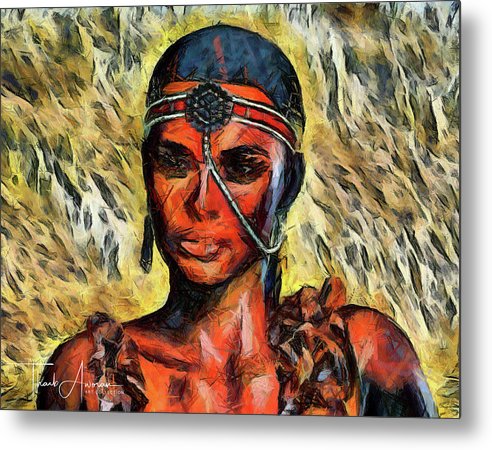 Portrait of an Amazon - Metal Print