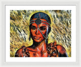 Portrait of an Amazon - Framed Print