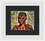 Portrait of an Amazon - Framed Print