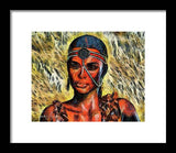 Portrait of an Amazon - Framed Print