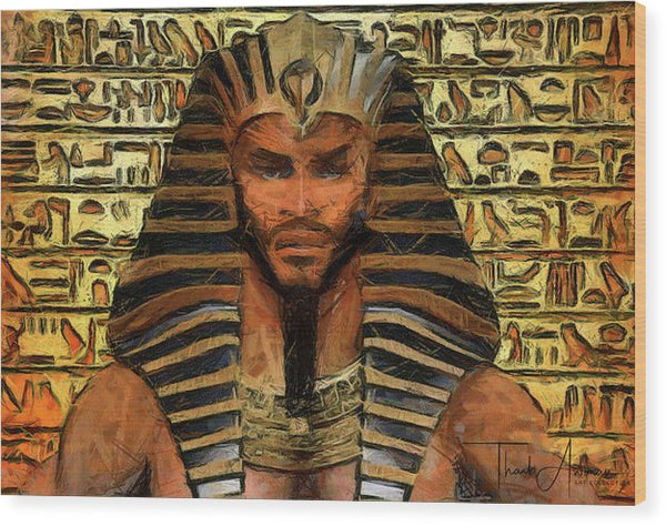 Shabako - The Political Pharaoh   - Wood Print