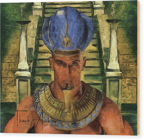 Taharka - The Benevolent Pharaoh - Wood Print