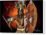 Shaka Zulu - The Indomitable Warrior Spirit   - Canvas Print