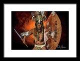 Shaka Zulu - The Indomitable Warrior Spirit   - Framed Print