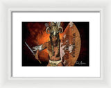 Shaka Zulu - The Indomitable Warrior Spirit   - Framed Print