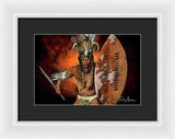 Shaka Zulu - The Indomitable Warrior Spirit   - Framed Print