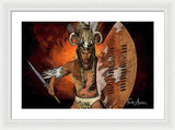 Shaka Zulu - The Indomitable Warrior Spirit   - Framed Print