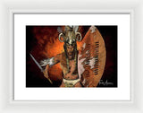 Shaka Zulu - The Indomitable Warrior Spirit   - Framed Print