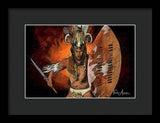 Shaka Zulu - The Indomitable Warrior Spirit   - Framed Print