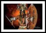 Shaka Zulu - The Indomitable Warrior Spirit   - Framed Print