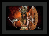 Shaka Zulu - The Indomitable Warrior Spirit   - Framed Print