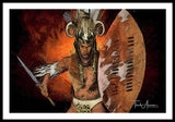 Shaka Zulu - The Indomitable Warrior Spirit   - Framed Print