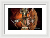 Shaka Zulu - The Indomitable Warrior Spirit   - Framed Print