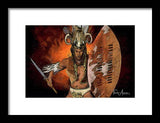 Shaka Zulu - The Indomitable Warrior Spirit   - Framed Print