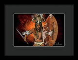 Shaka Zulu - The Indomitable Warrior Spirit   - Framed Print