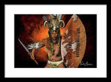 Shaka Zulu - The Indomitable Warrior Spirit   - Framed Print