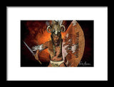 Shaka Zulu - The Indomitable Warrior Spirit   - Framed Print