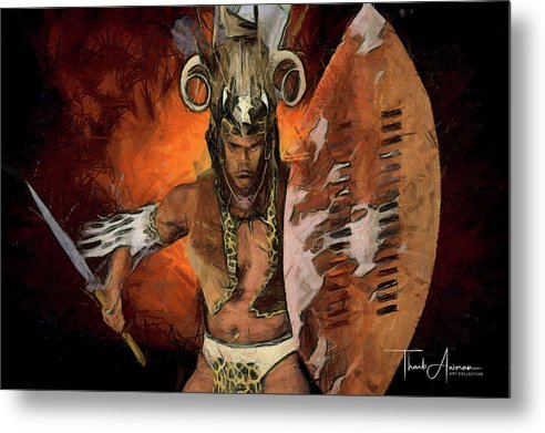 Shaka Zulu - The Indomitable Warrior Spirit   - Metal Print